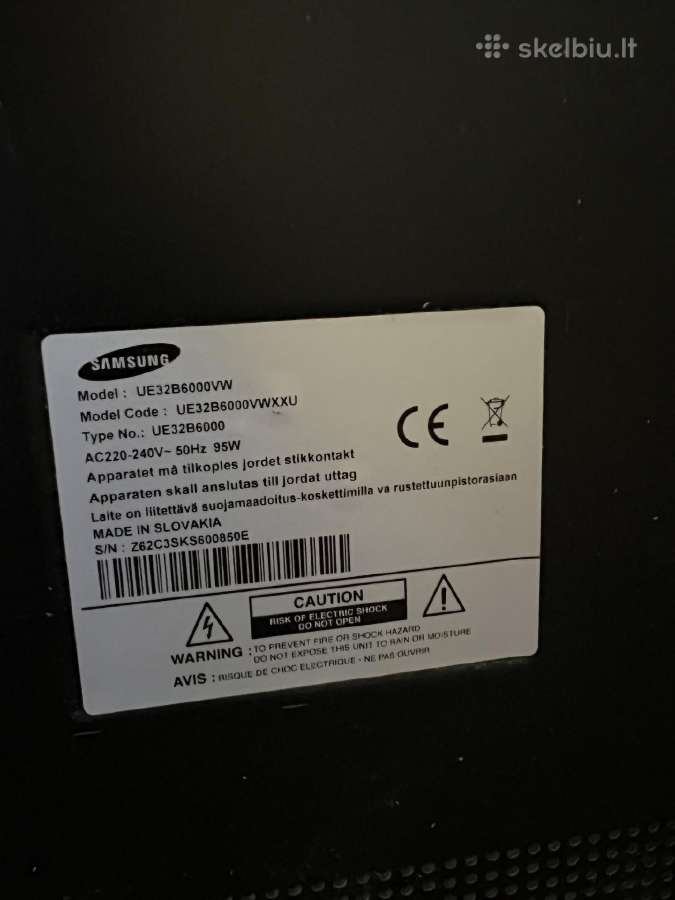 Samsung Ue32b6000VW - nuotraukos Nr. 2