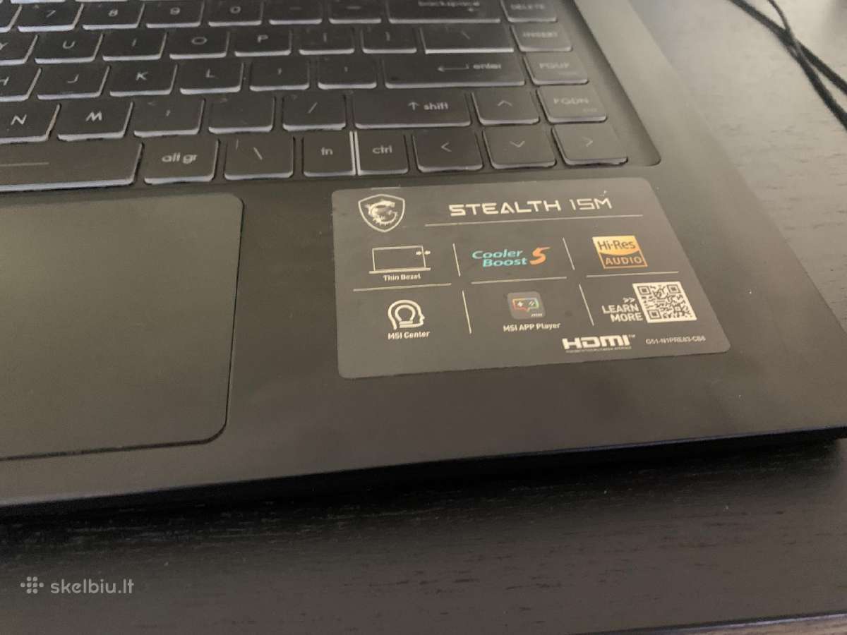 Galingas Msi Stealth zaidmams 3060 rtx - nuotraukos Nr. 4