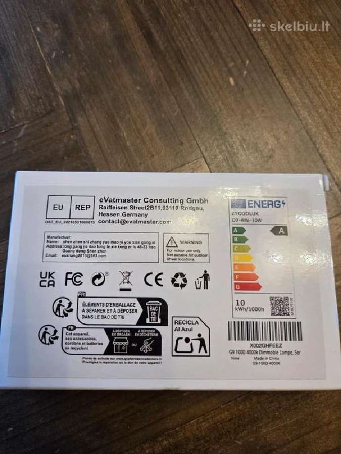 G9 LED pritemdomos lemputės 10w - nuotraukos Nr. 2