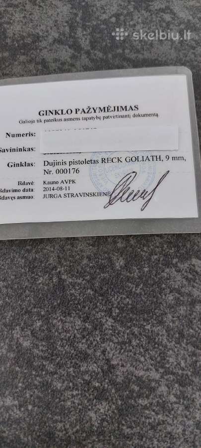 Dujinis pistoletas - nuotraukos Nr. 3