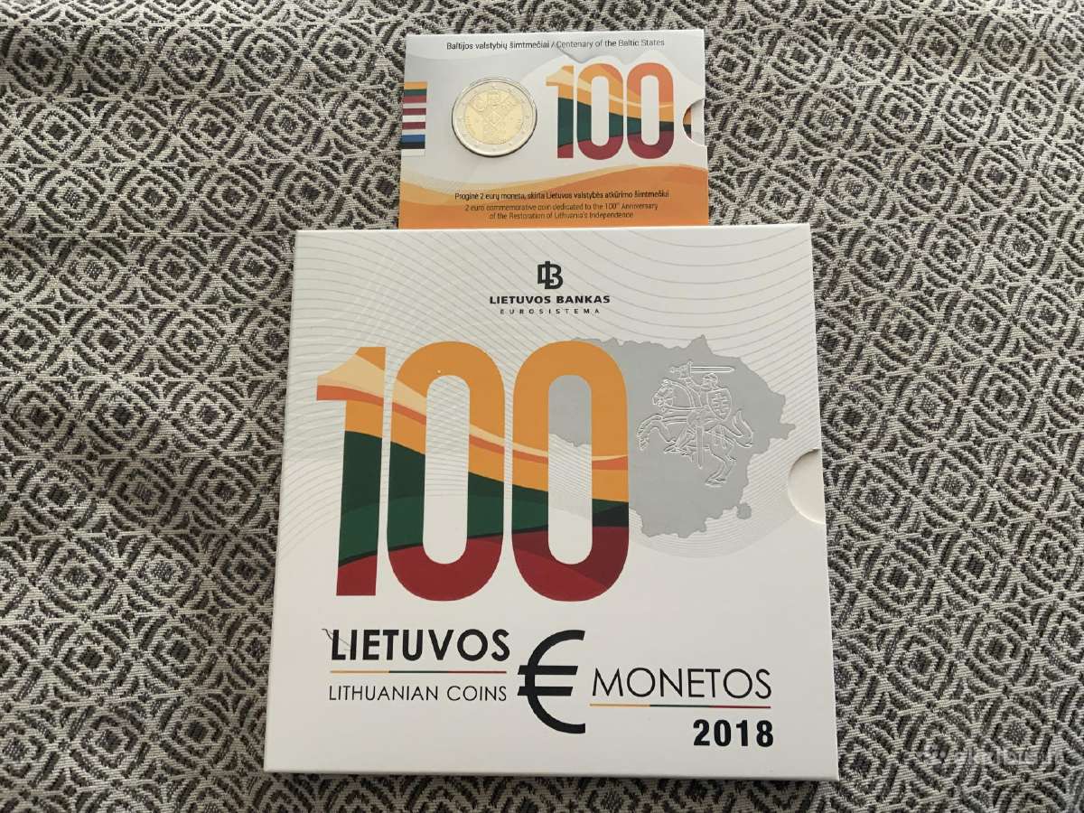 Lietuvos banko monetos pakuotėse