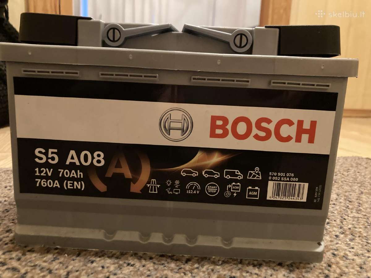 Bosch S5 A08 760a 70ah 12v Agm