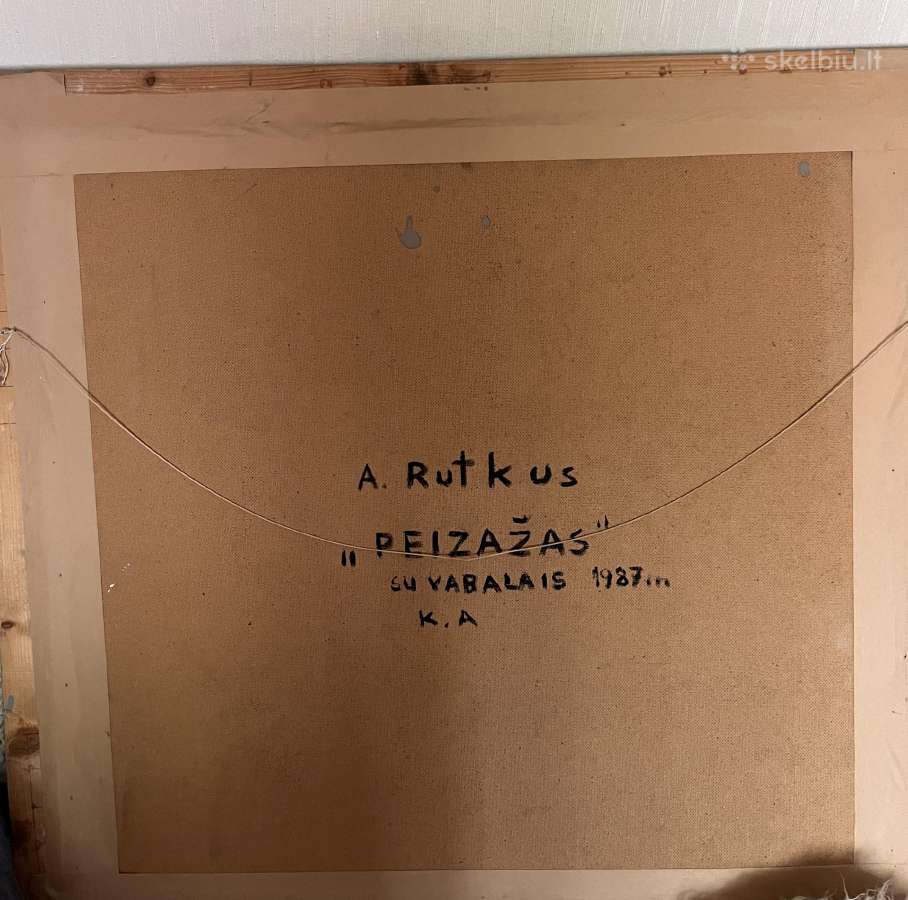 Arūno Rutkaus „Peizažas su vabalais“ 1987 m. - nuotraukos Nr. 3