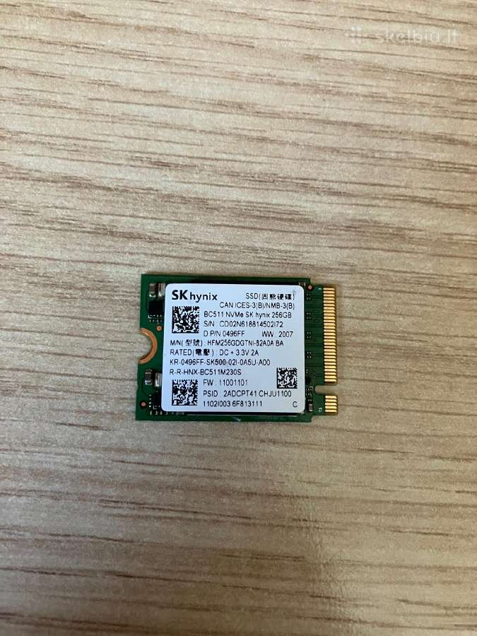 Sk hynix Bc511 Nvme 256gb Size 2230 M key