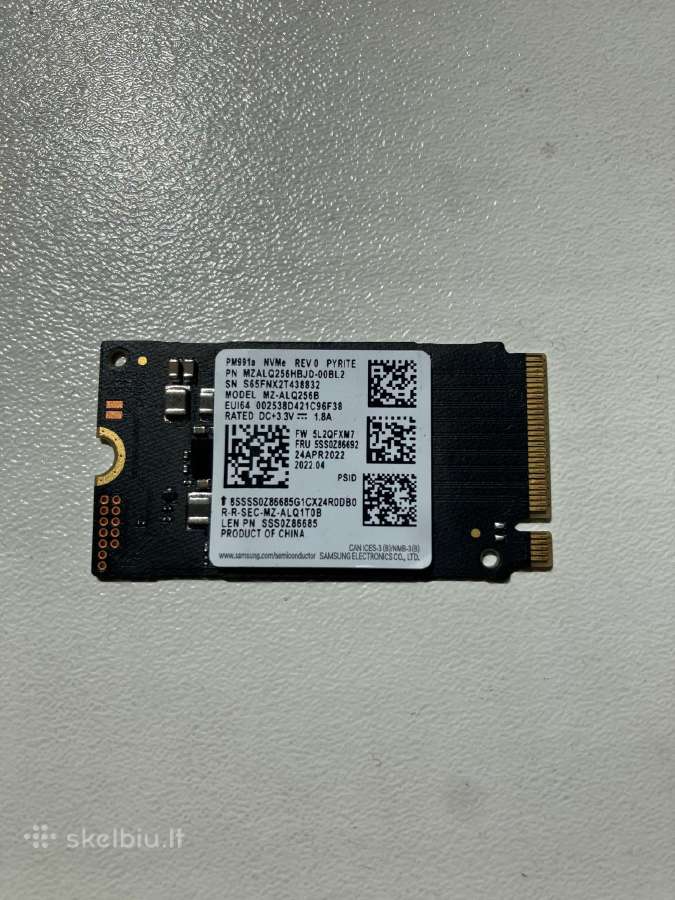Samsung Pm991a Nvme 256gb Size 2242 M