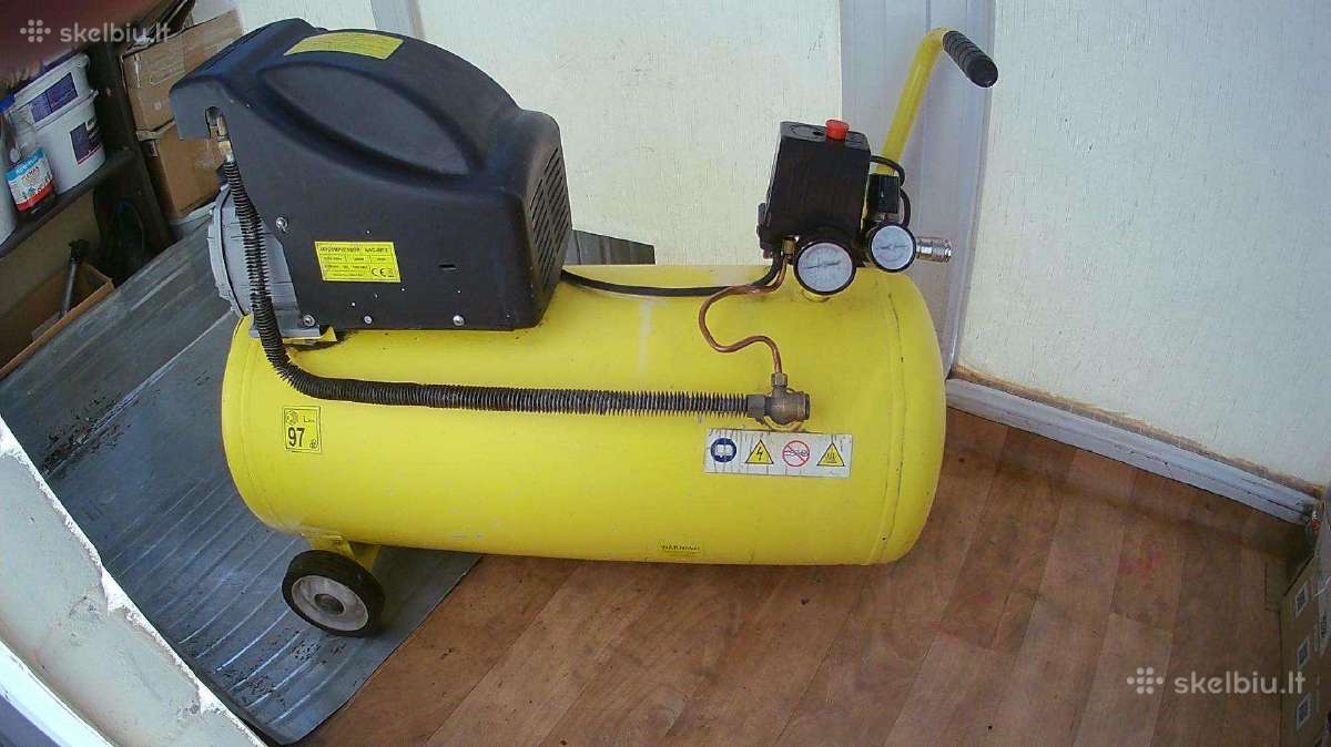 Oro kompresorius 50l, 8bar, 220 v - nuotraukos Nr. 2