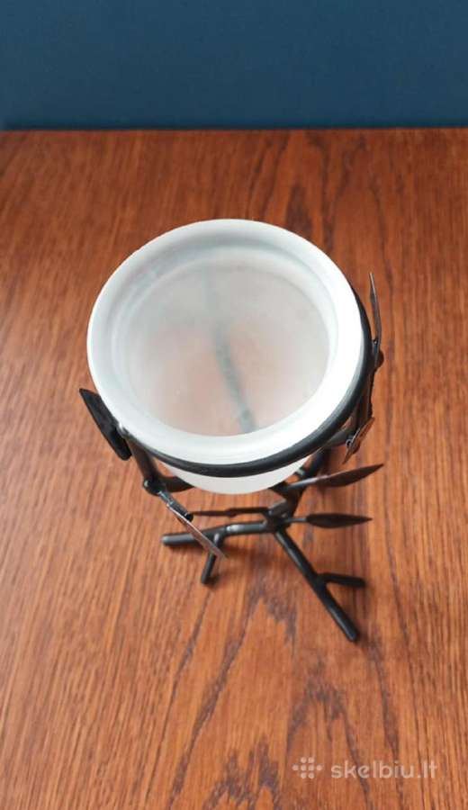 Metalinė žvakidė, aukštis 18,5cm - nuotraukos Nr. 3