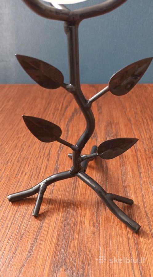Metalinė žvakidė, aukštis 18,5cm - nuotraukos Nr. 4