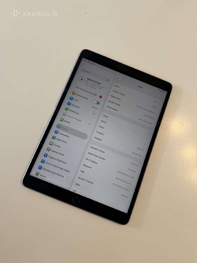 Apple iPad air 3 256gb WiFi space gray - nuotraukos Nr. 2