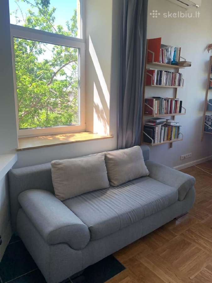 Sofa-lova su miego funkcija ir patalynės dėže