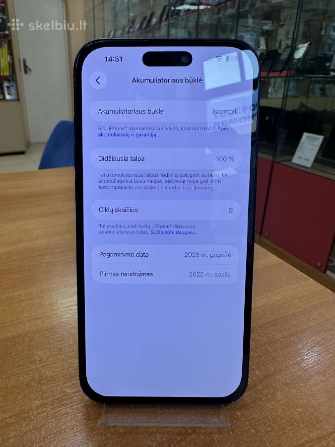 Apple iPhone 16 Plus 128 GB (Naudotas) - nuotraukos Nr. 3