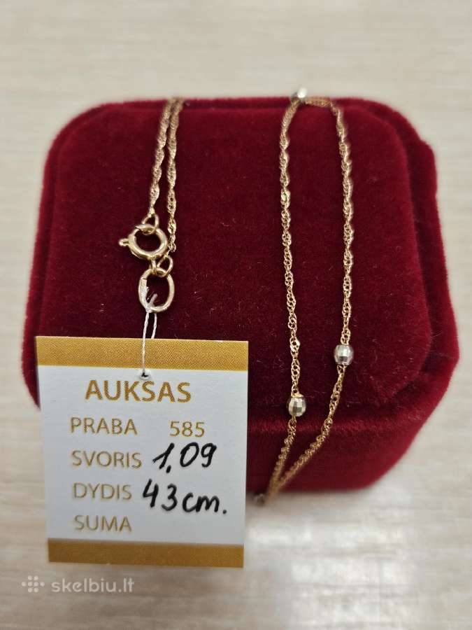 Auksinė grandinėlė - 105 Eur.