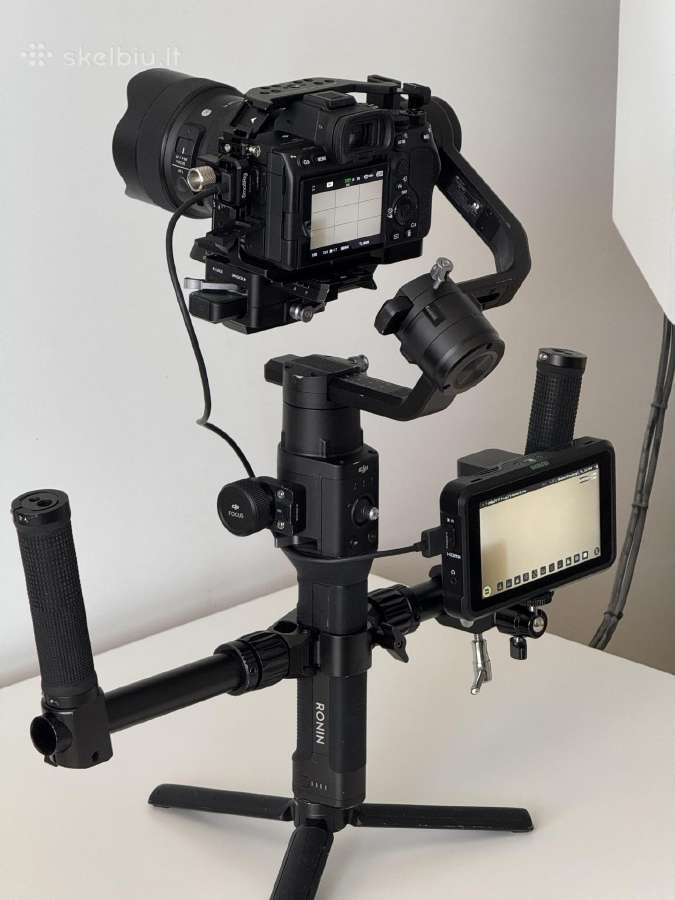 Dji Ronin S stabilizatorius (pilnas komplektas +)