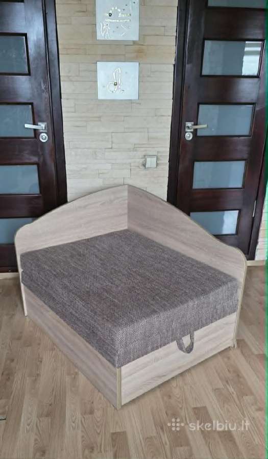 Vaikiškas fotelis - lova su patalynės dėže