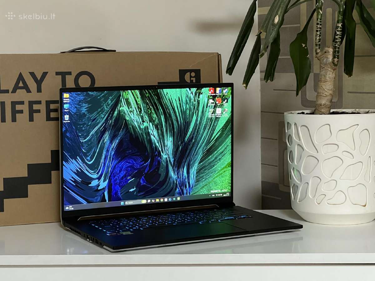 Parduodamas Aero X16 su Rtx 5060, Ryzen 7 Ai, 2k.