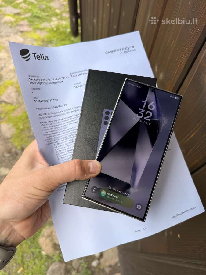Samsung S24 Ultra Idealus Garantija 256/12