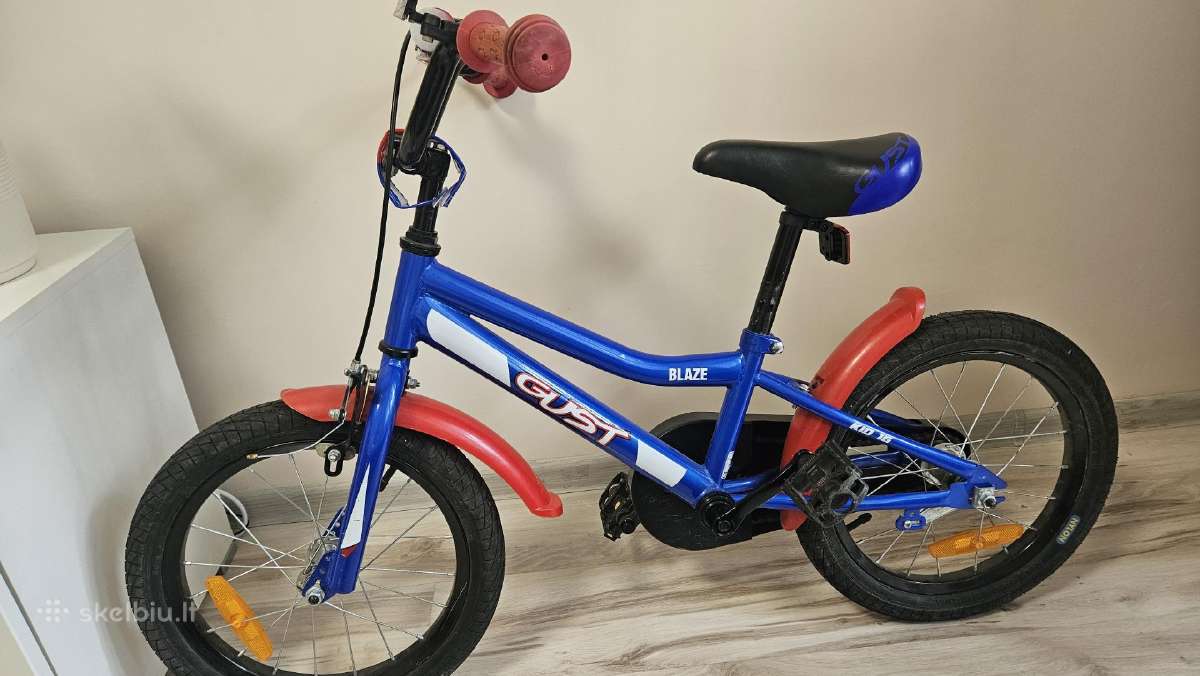 Naudotas vaikiškas dviratis 16 ratų dydis.