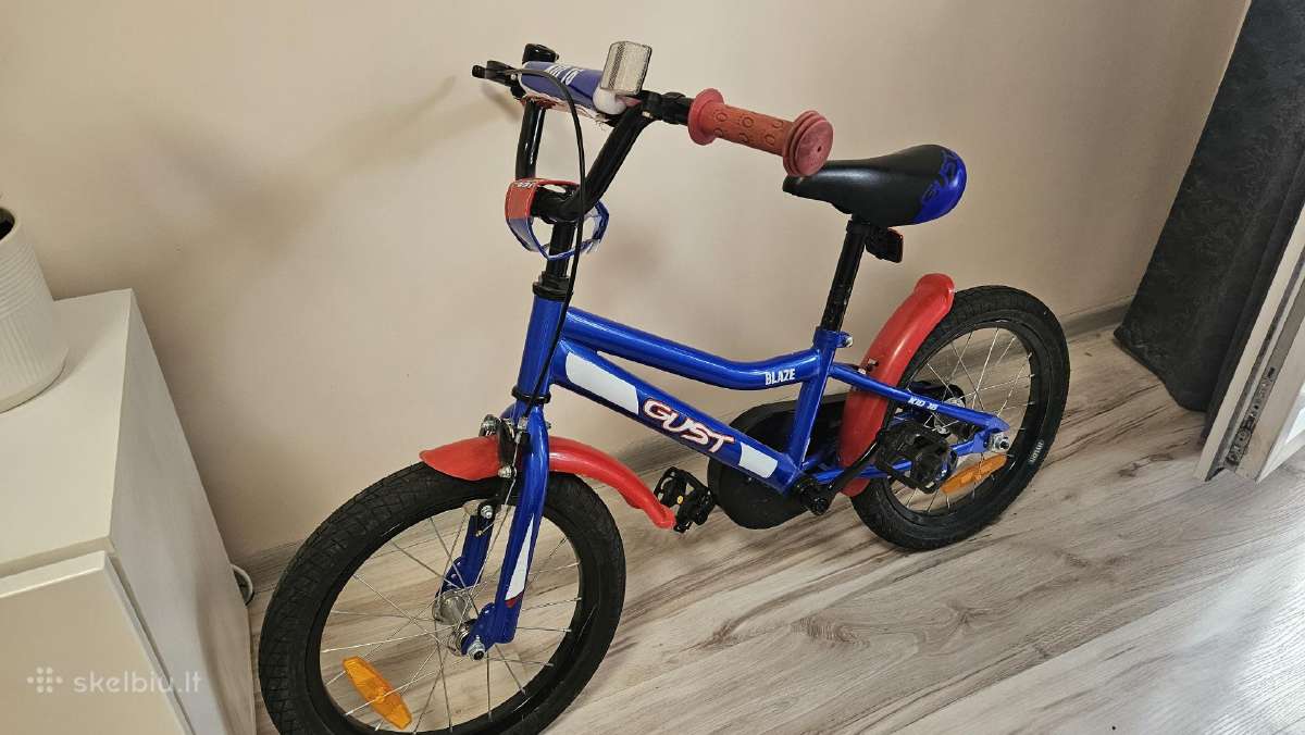 Naudotas vaikiškas dviratis 16 ratų dydis. - nuotraukos Nr. 2