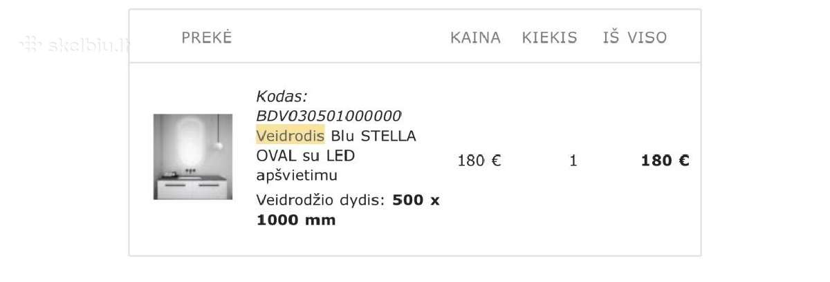 Naujas veidrodis - nuotraukos Nr. 4