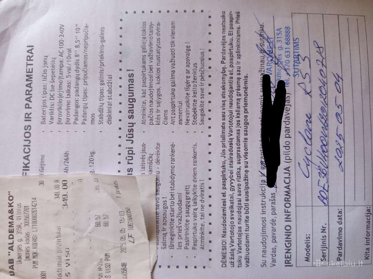 Parduodu paspirtuka