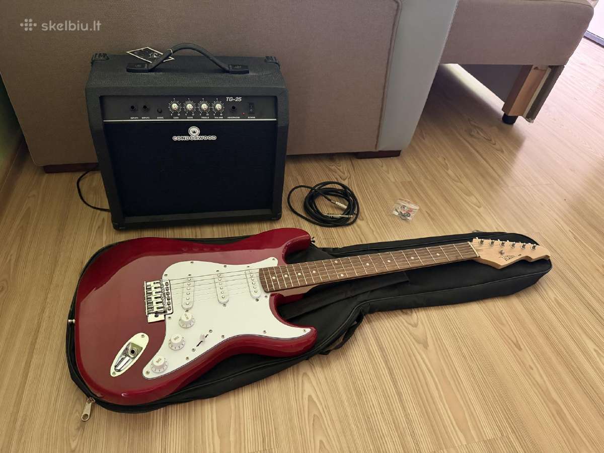 Elektrinės gitaros komplektas