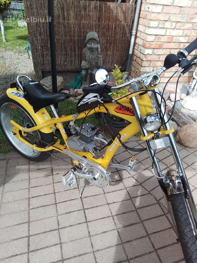 Motorinis dviratis chopper