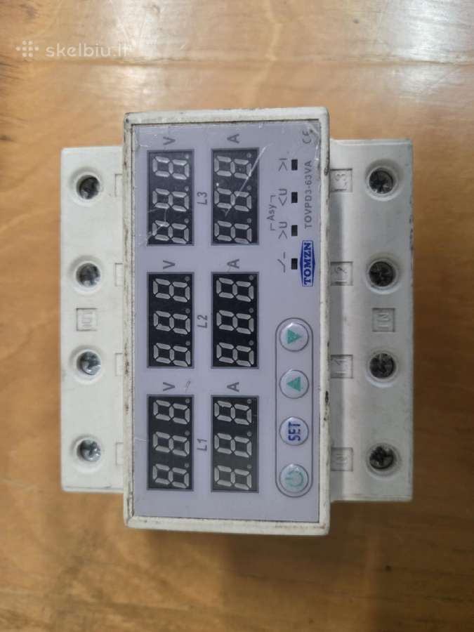 Voltmeter Tovpd3-63va Din Rail 3 - nuotraukos Nr. 4