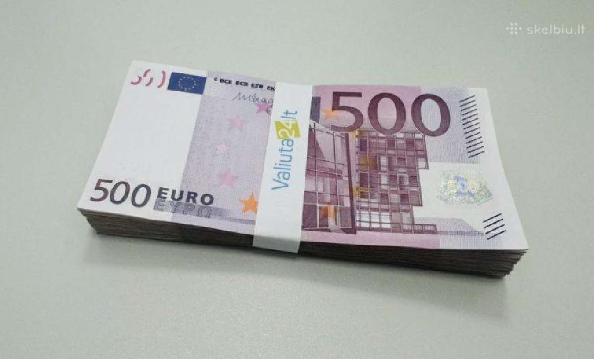 500 eurų banknotai