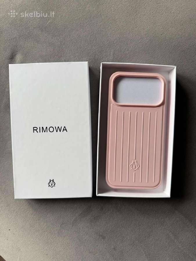 Rimowa iPhone 17 Pro Max dėklas rožinis