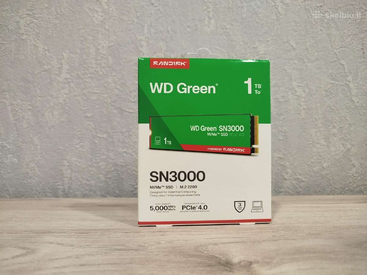 Naujas Wd Green 1tb Nvme SSD