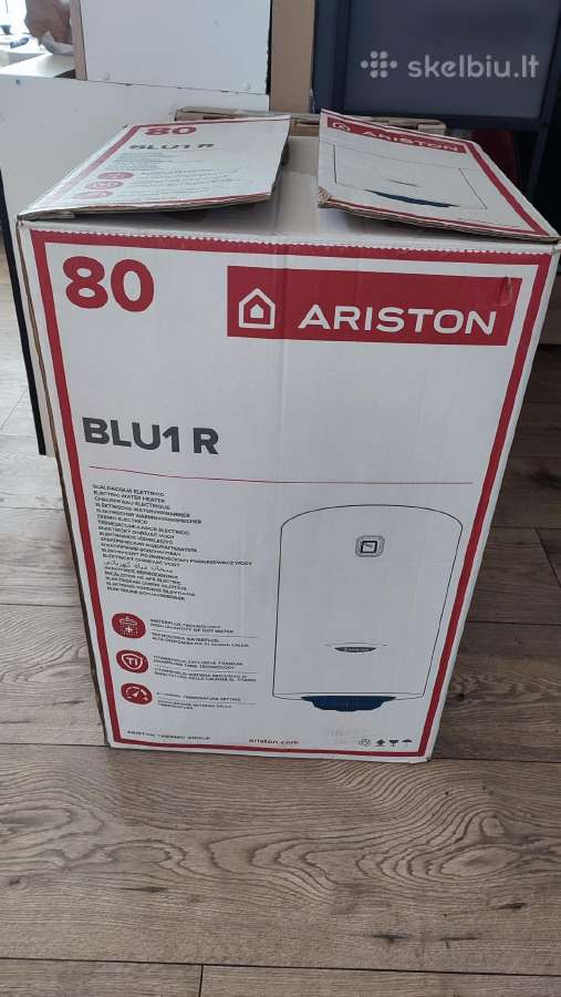 Naujas boileris Ariston Blu1 R 80 Horizontalus