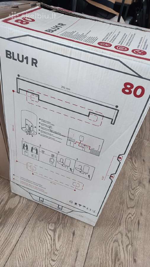 Naujas boileris Ariston Blu1 R 80 Horizontalus - nuotraukos Nr. 8