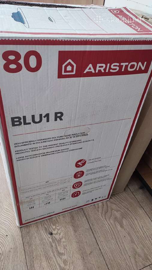 Naujas boileris Ariston Blu1 R 80 Horizontalus - nuotraukos Nr. 9