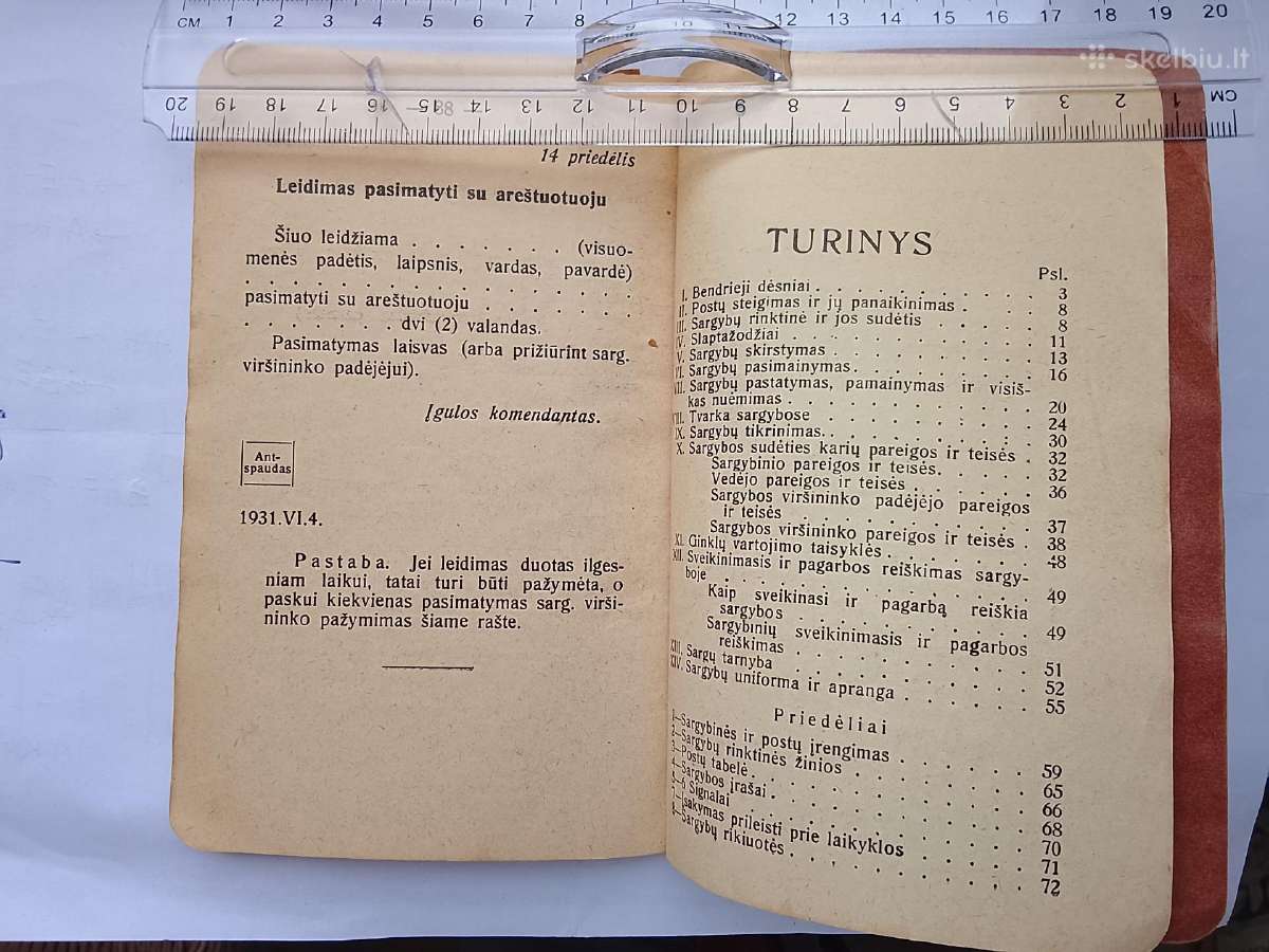 Vidaus tarnybos statutas 1931m - nuotraukos Nr. 3