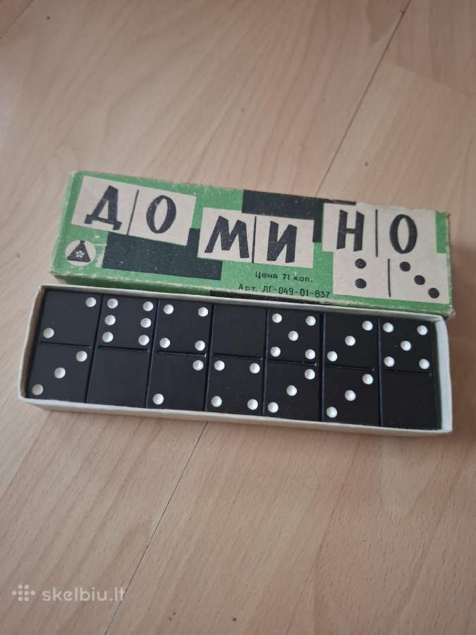 Vintažinis žaidimas Domino - nuotraukos Nr. 2
