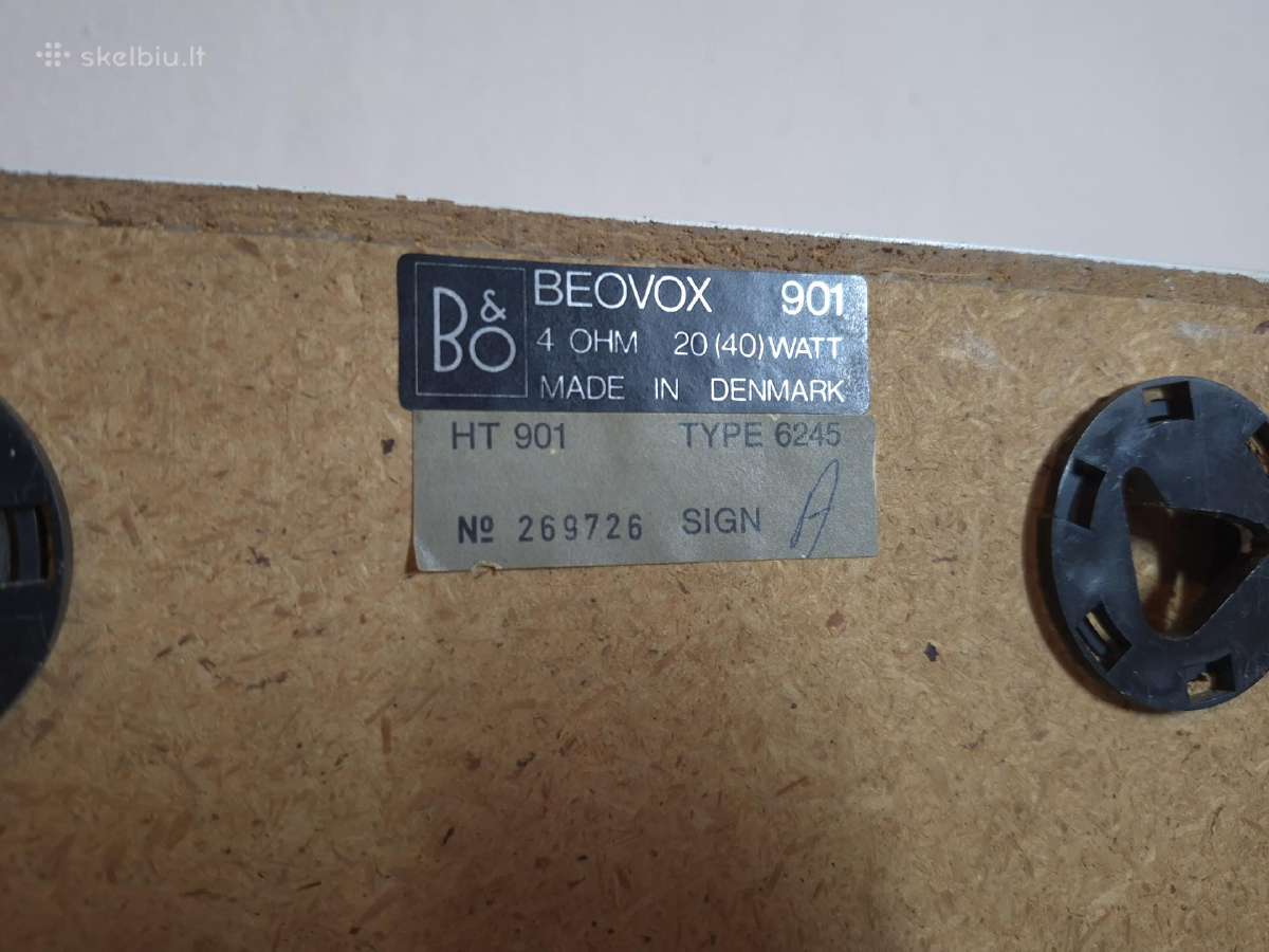 Vintažinės kolonėlės Bang & Olufsen Beovox 901 - nuotraukos Nr. 4