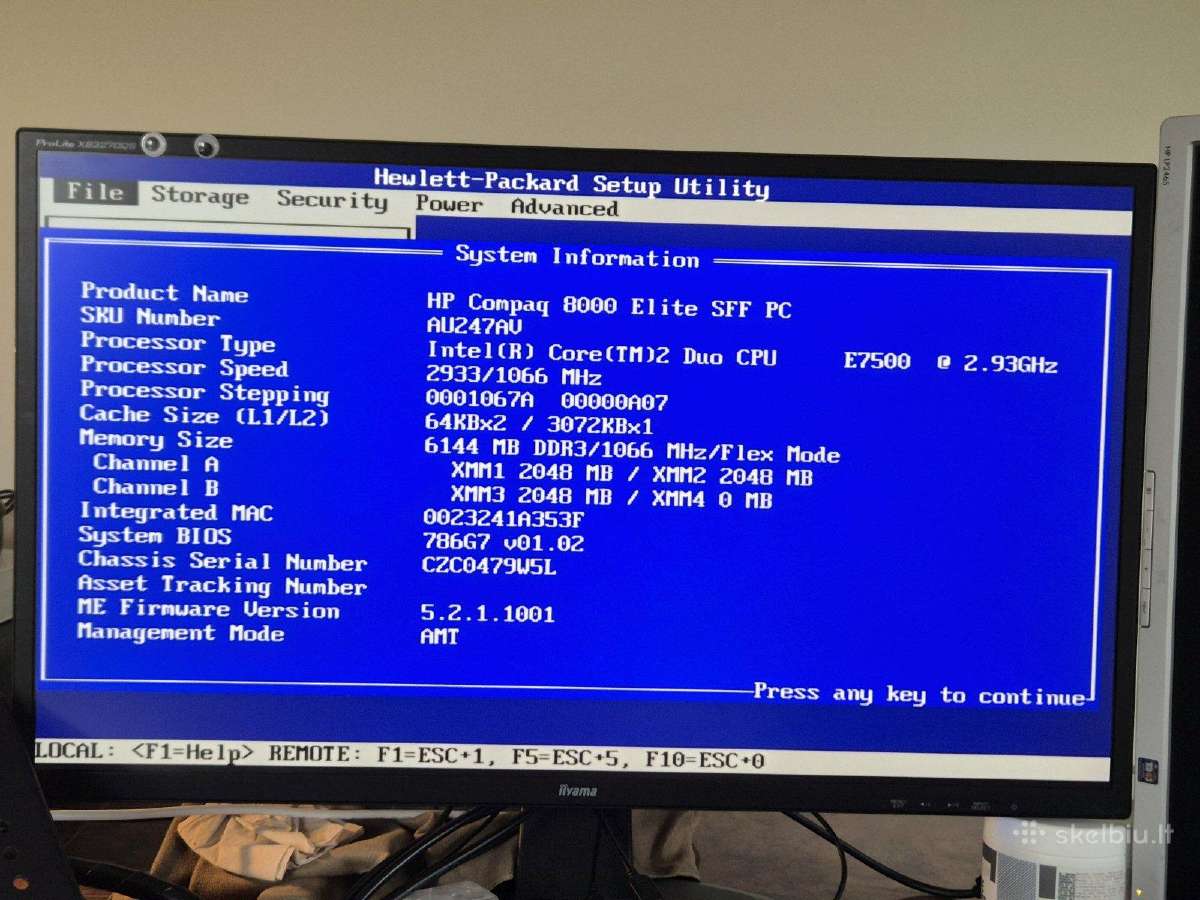 Kompiteris Hp Compaq 8000 Elite Sff