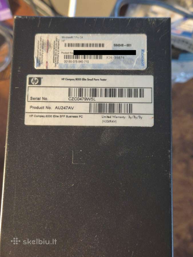 Kompiuteris Hp Compaq 8000 Elite Sff - nuotraukos Nr. 4