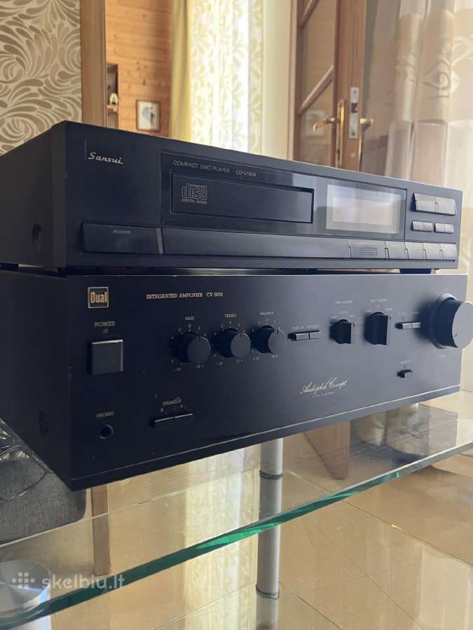 Dual garso stiprintuvas + Sansui CD grotuvas