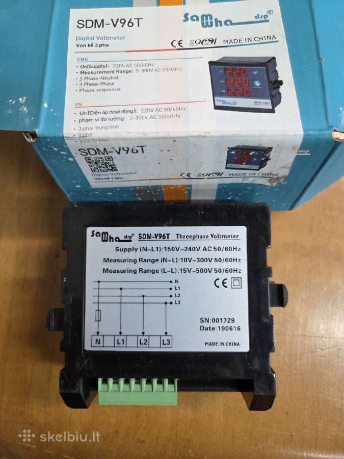 Voltmeter Sdm-v96t - nuotraukos Nr. 4