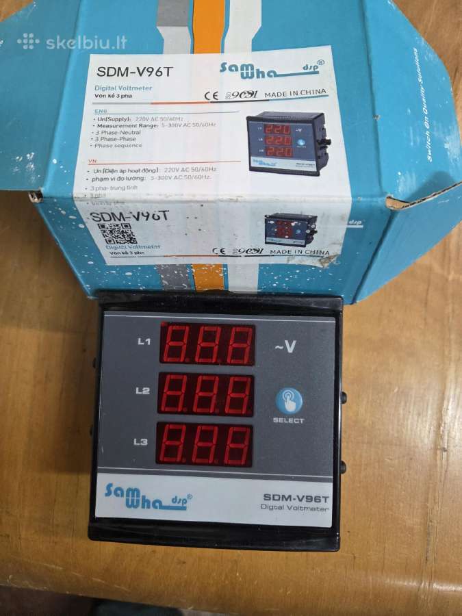 Voltmeter Sdm-v96t - nuotraukos Nr. 5
