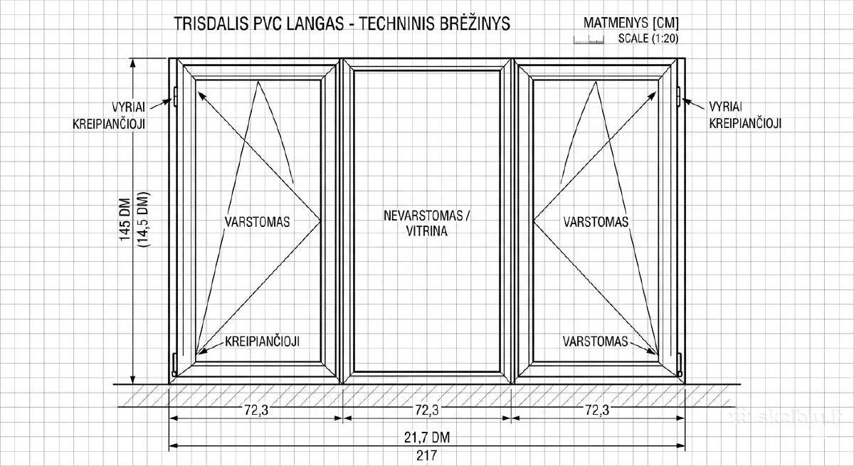 Tik 100eur. Parduodamas geras plastikinis langas, - nuotraukos Nr. 3