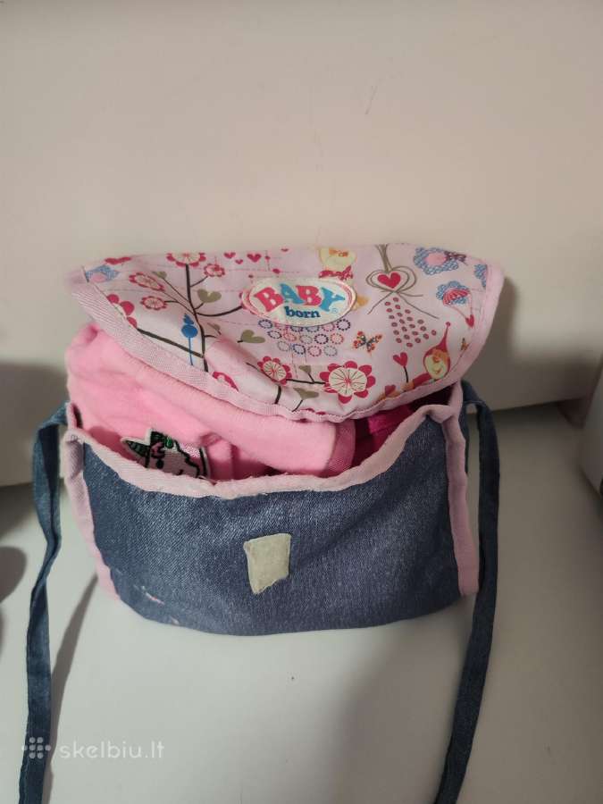 Naudoti žaisti baby born lėlei rūbeliai ir tasyte - nuotraukos Nr. 2
