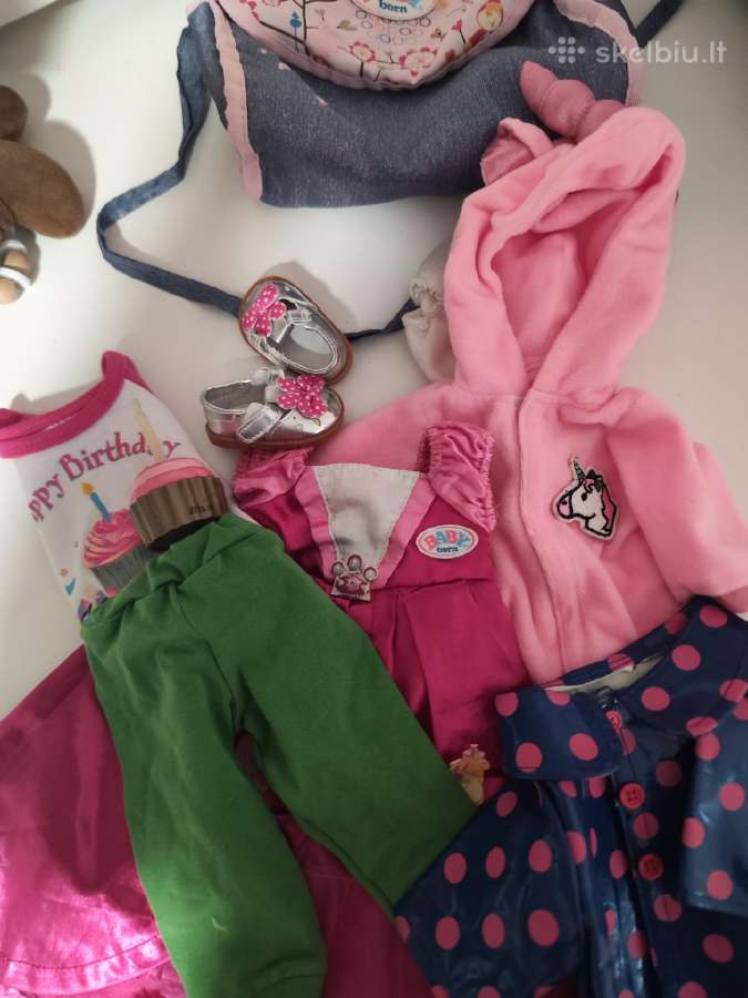 Naudoti žaisti baby born lėlei rūbeliai ir tasyte - nuotraukos Nr. 4