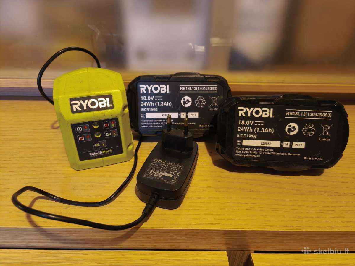 Ryobi akumuliatoriai Rb18l13