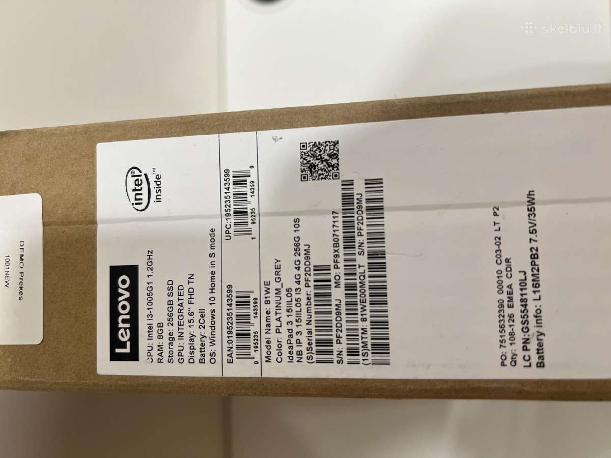 Naujas Lenovo Ideapad3 - nuotraukos Nr. 10