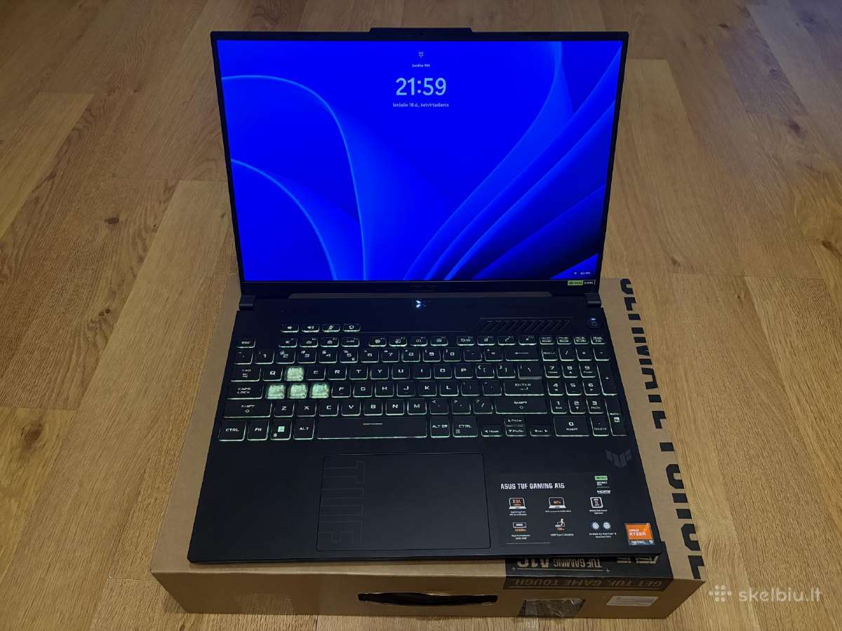 Asus tuf gaming a16 loptopas - nuotraukos Nr. 8