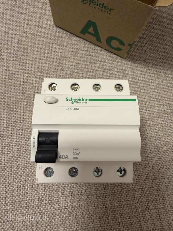 Srovės nuotekio relės Schneider Electric 40a - nuotraukos Nr. 2