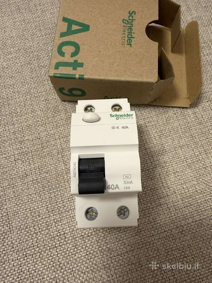 Srovės nuotekio relės Schneider Electric 40a - nuotraukos Nr. 6