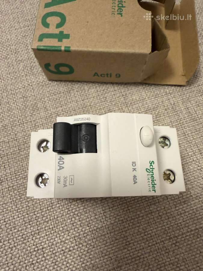 Srovės nuotekio relės Schneider Electric 40a - nuotraukos Nr. 7